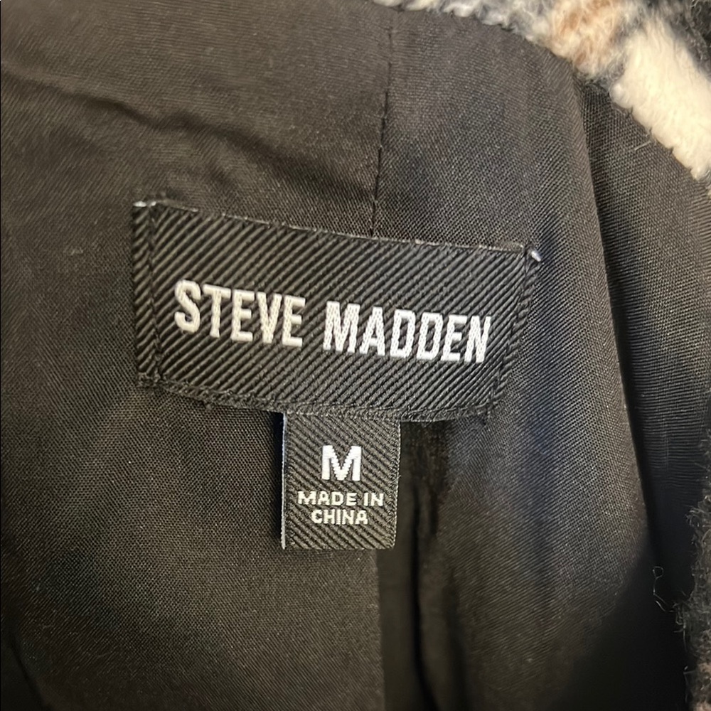 Women’s Steve Madden Wool & Cotton Black Coat - Picture 2 of 13